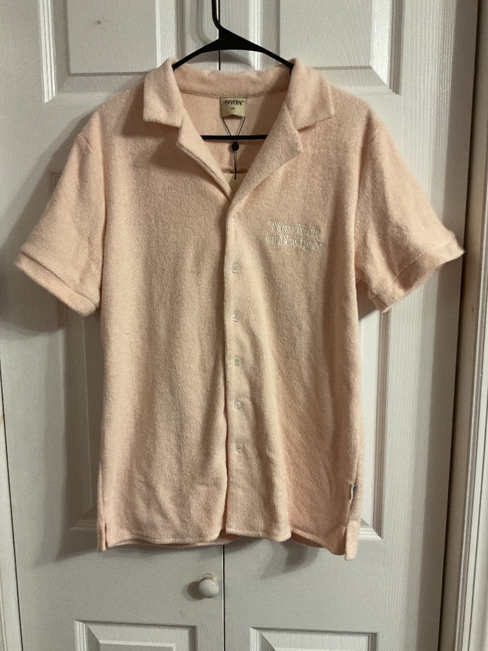 New York or nowhere small pink t-shirt